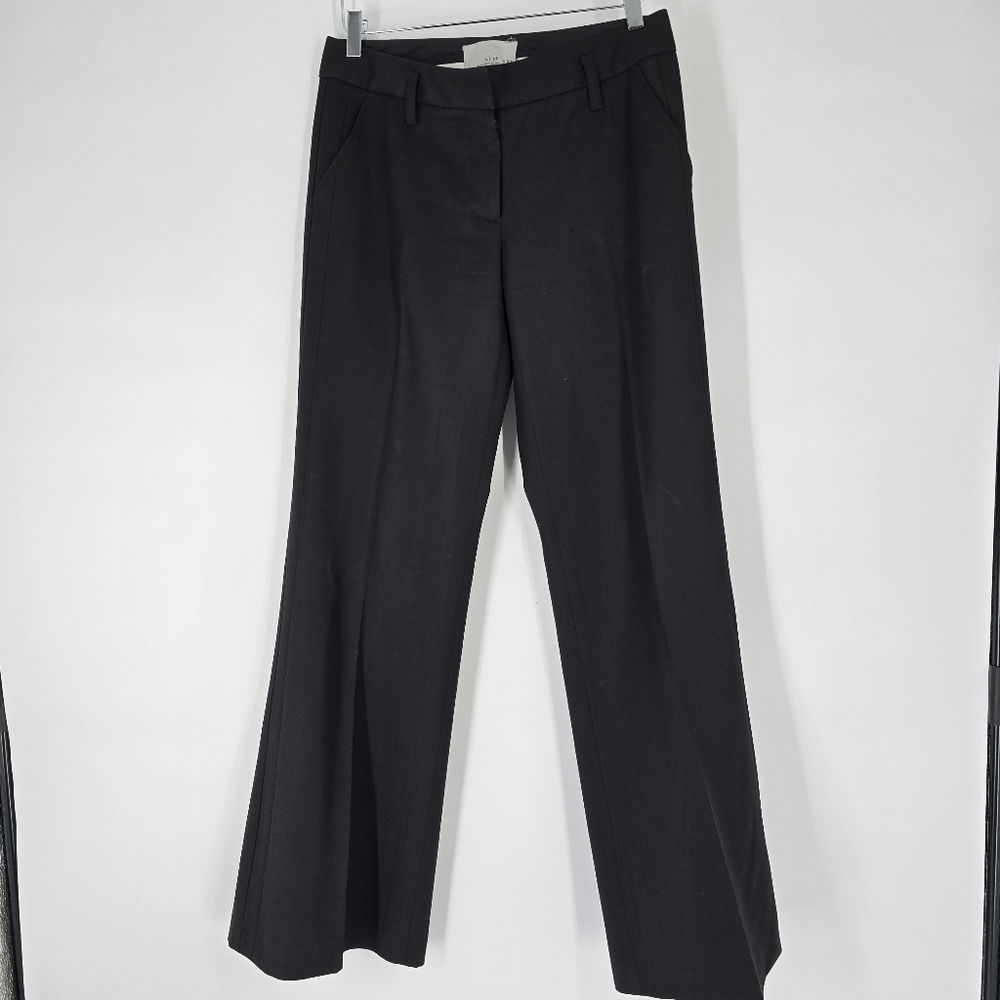 3.1 Phillip Lim Black Flare Leg Wool Trouser Pants Size 6 Neiman Marcus